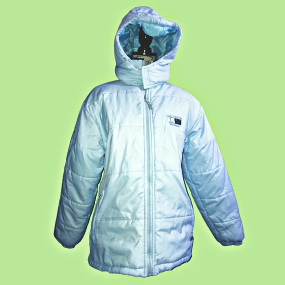 Blue Zuonaier Puffer Rain Jacket Size 
